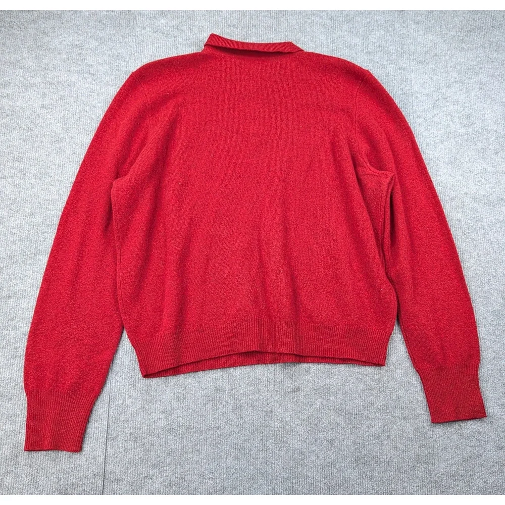 Polo Ralph Lauren Sweater Men XXL Lambswool Collared Preppy Timeless Vintage 90s